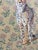 Paper Block Print With Cheetah Painting For Sale - Image 7 of 14