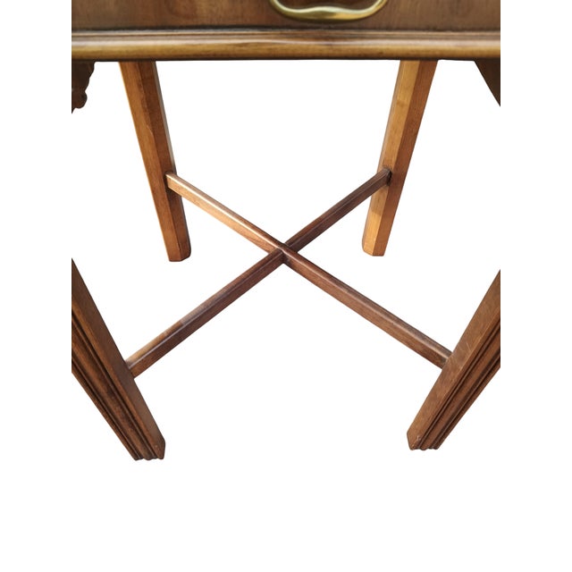 Lane Furniture Early 20th Century Edwardian Rosewood Inlaid Side Table by Lane Furniture For Sale - Image 4 of 11