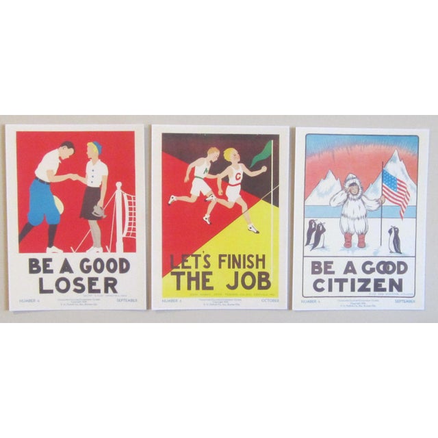 2020s Grade School Citizenship Guide Prints - Set of 3 Unframed For Sale - Image 5 of 5