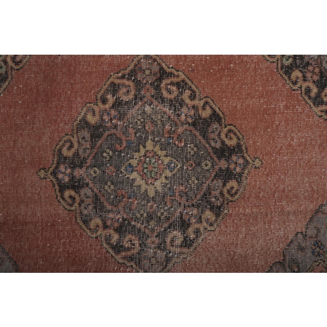 1960s 1960s Hand-Knotted Anatolian Konya Runner - Stair Carpet 23'7' X 12'5'' For Sale - Image 5 of 12