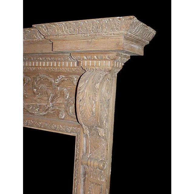 Late 19th Century Antique Carved Georgian Style Mantel For Sale - Image 5 of 6