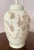 1970s Chinoiserie Style Floral Antique White Ceramic Table Lamp For Sale - Image 5 of 10