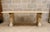 Large Rectangular Table in Cream-Colored Stone and Light Wood, 1920s For Sale - Image 6 of 7