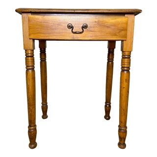 Antique Oak Sheraton Style Nightstand For Sale