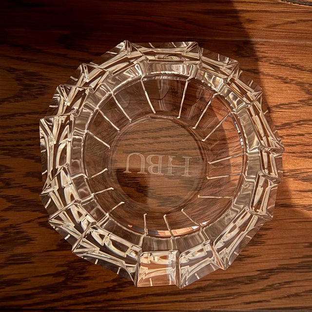 Orrefores Sweden Crystal Candle Holder For Sale - Image 4 of 5