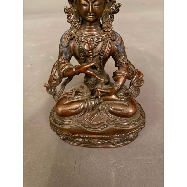 Bronze Statue of Buddha, Vintage For Sale - Image 14 of 14