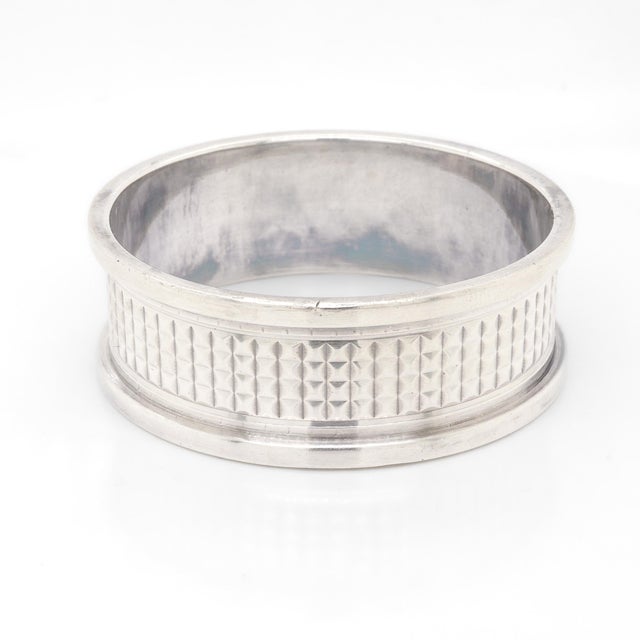 Antique Hermès Art Deco Period Sterling Silver Napkin Ring & Box For Sale - Image 11 of 18