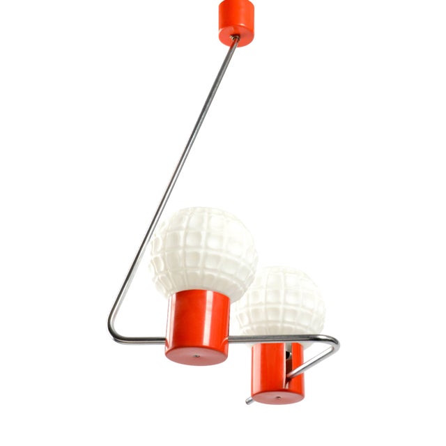 Mid-Century Modern Chandelier by Josef Hurka for Napako, 1970s For Sale