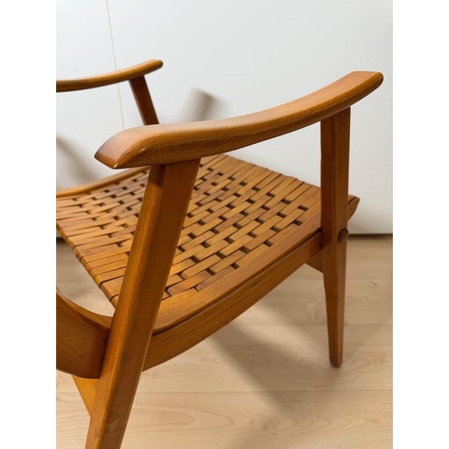 Gelenka Armchairs in Solid Beech Wood, Germany, 1950, Set of 2 For Sale - Image 15 of 18