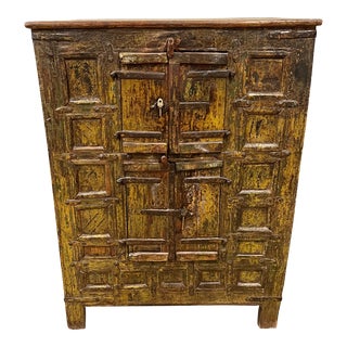 19th Century Indian Grain Storage Cabinet For Sale