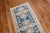 Textile Vintage Denim Blue Geometric Turkish Runner - 2'4" x 11'10" For Sale - Image 7 of 9
