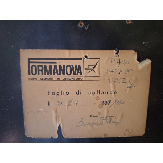 Desk in Wood and Chromed Metal by Gianno Moscatelli for Formanova, 1960s For Sale - Image 4 of 15