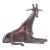 Bronze Giraffe Sculpture by Loet Vanderveen For Sale