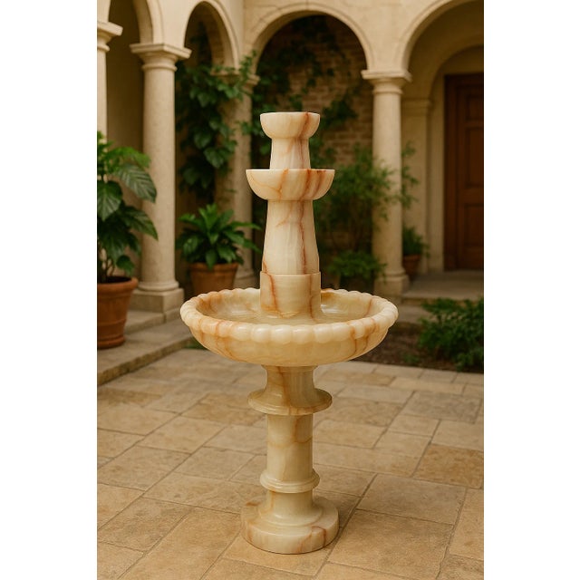 Elevate the elegance of your home, garden, pool side, living room or office space with this exquisite handcrafted onyx...