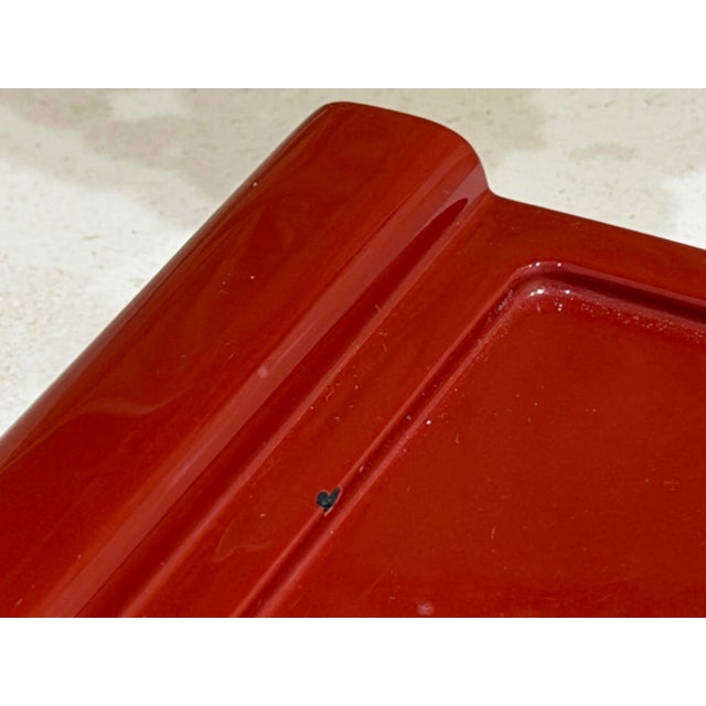 Christian Liaigre Christian Liaigre Rouge Lacquer Hugo Tray Size 1 (Small) For Sale - Image 4 of 7