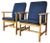 Lounge Chairs in Oak by Børge Mogensen for Fredericia Stolfabrik, Set of 2 For Sale