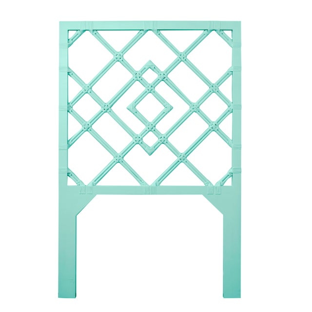 Coastal Darien Platform Bed Twin, Turquoise For Sale - Image 3 of 7