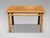 This mid-20th-century French Riviera bamboo dining table features a rectangular bamboo frame. The table showcases a lovely...