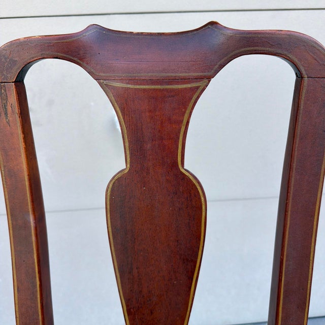 Farmhouse A Very Fine Antique Queen Anne Splat-Back Side Chair, Boston, Circa 1750 For Sale - Image 3 of 18
