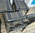 Set of 4 Vintage Black Laquer Chinese Chippendale Faux-Bamboo Dining Chairs For Sale - Image 9 of 12