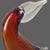 Italian Hand-Blown Art Glass Amber Figurine of a Toucan Bird For Sale - Image 6 of 8