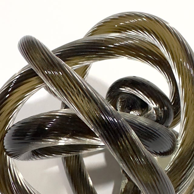 Moody Mid-Century Medley: Dark Neutrals Glass & Ceramic Curation - Group of 5 For Sale - Image 17 of 17