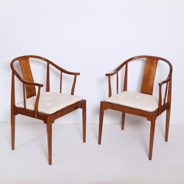 1960s 1960s Pair of China Chairs by Hans J. Wegner for Fritz Hansen For Sale - Image 5 of 9