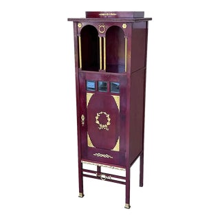 French Empire Ormolu-Mounted Cabinet Pedestal, Circa 1840 For Sale