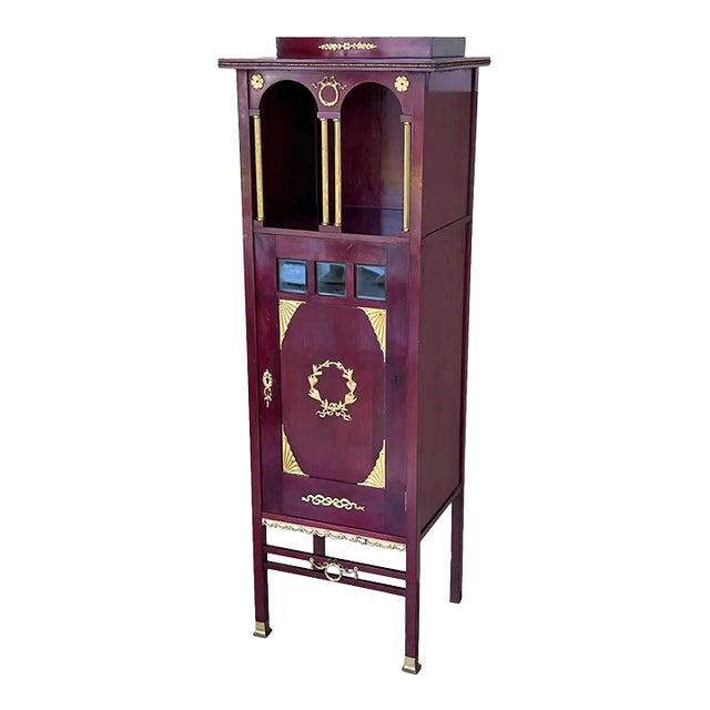 French Empire Ormolu-Mounted Cabinet Pedestal, Circa 1840 For Sale