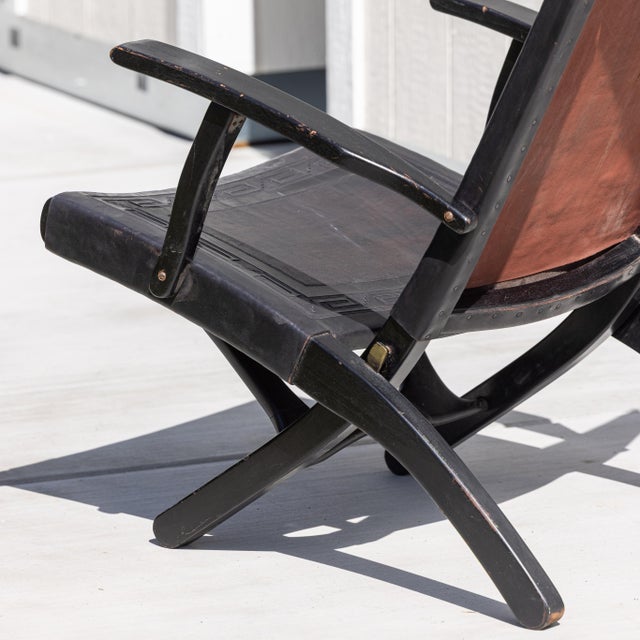 1960s Folding Lounge Chair Attributed to Angel Pazmiño for Muebles De Estilo For Sale - Image 14 of 17