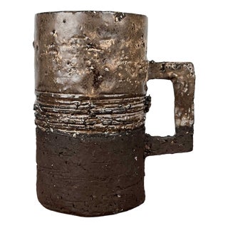 Mid-Century Modern Danish Studio Pottery Mug Vase by Robert Rob Bentsen, 1960s For Sale