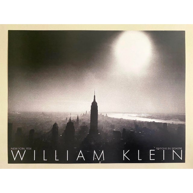This William Klein rare vintage 1980 iconic lithograph photo print French poster " New York, 1954 ", is an incredibly...