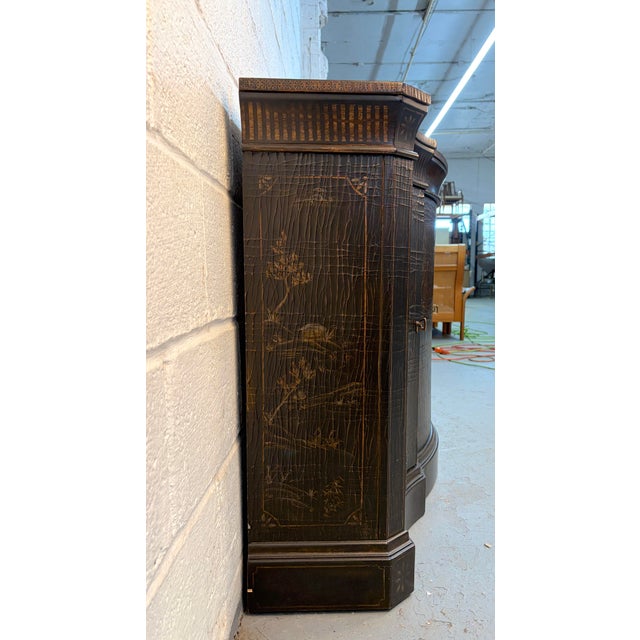 Late 20th Century Late 20th Century Ethan Allen Vivianne Chinoiserie Serpentine Console Sideboard For Sale - Image 5 of 14