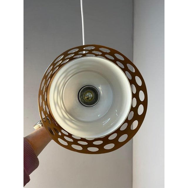 Copper and Glass Pendant, Sweden For Sale - Image 5 of 11