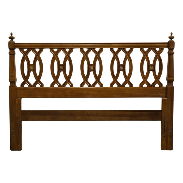 Thomasville Furniture Milano Collection Italian Mediterranean Style Queen Size Headboard 532-55 For Sale