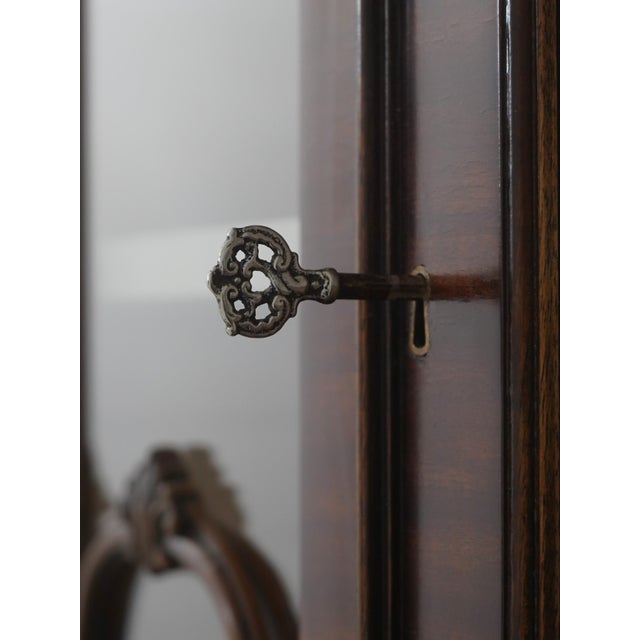 Brown Maitland-Smith Mahogany Chippendale Style Secretary Desk For Sale - Image 8 of 18