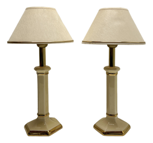 Small French Ceramic Table Lamps by Louis Drimmer, 1970s, Set of 2