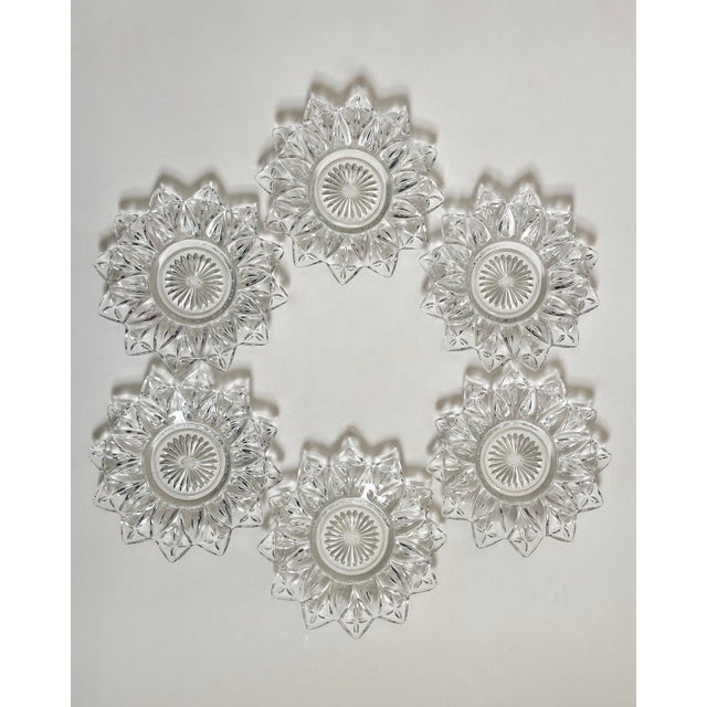 Art Nouveau Mid 20th Century Petal Plates-Set of Six For Sale - Image 3 of 10