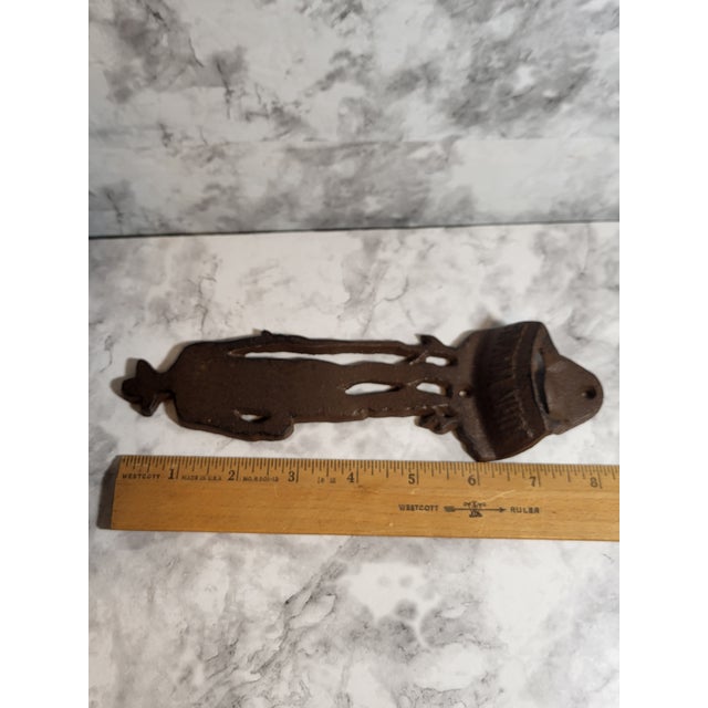 1950s 1950s Cast Iron John Wayne Bottle Opener For Sale - Image 5 of 8