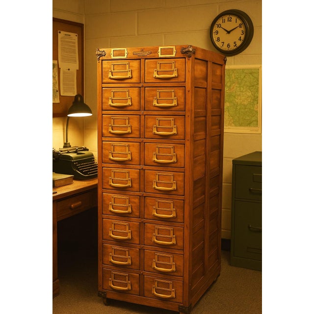 Early 20th Century Vintage Remington Rand Guardsman Catalog Cabinet For Sale - Image 5 of 16
