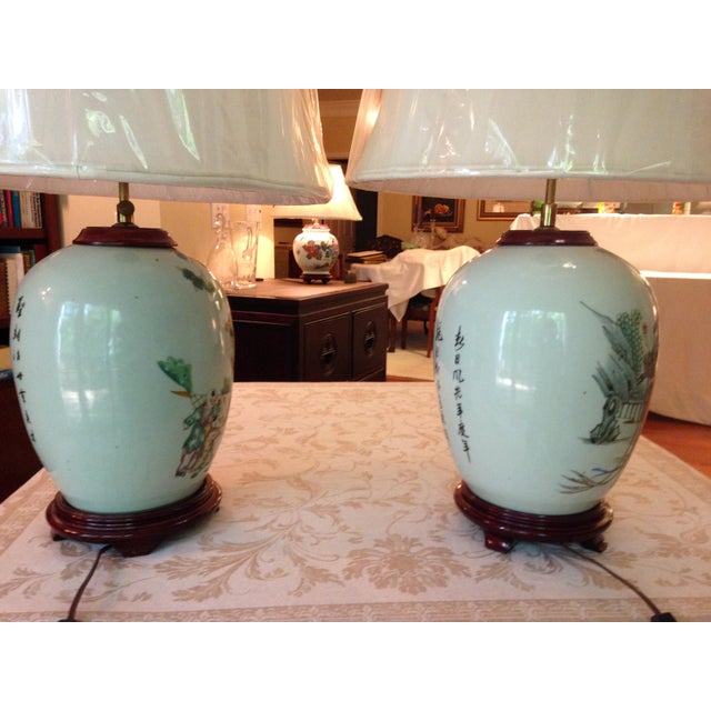 Late 19th Century Antique Late 19th Century Chinese Lamps - a Pair For Sale - Image 5 of 12