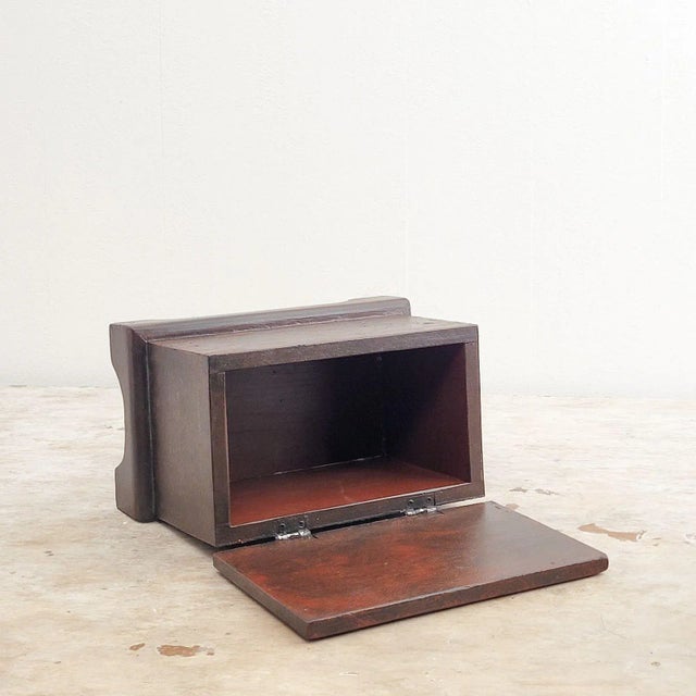 Wood Birch Painted Small Storage Box For Sale - Image 7 of 9