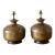 Vintage Hollywood Regency Engraved Brass Urn Table Lamps - a Pair For Sale
