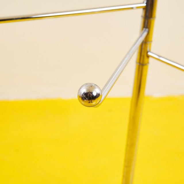 Chromed Metal Coat Hanger, 1970s For Sale - Image 3 of 6