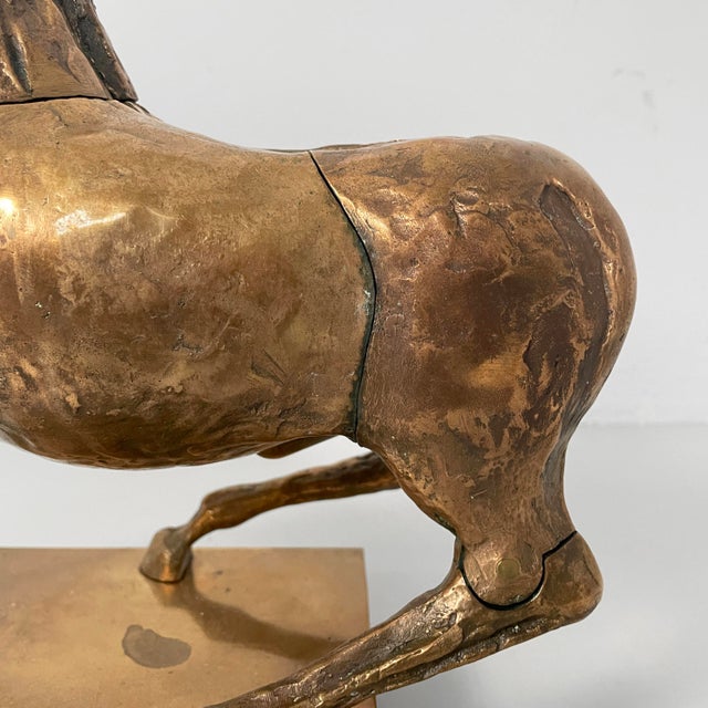 Bruno Cassinari and Miguel Berrocal, Italian Modern Sculpture of Horse, 1973, Bronze For Sale - Image 13 of 18