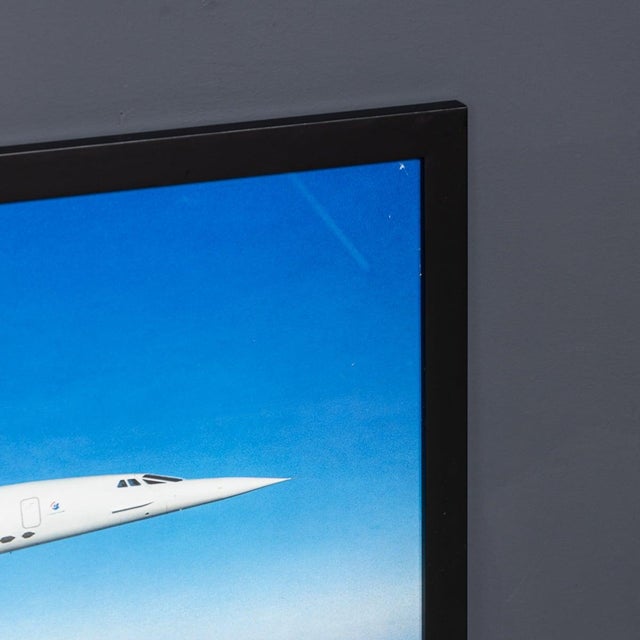 Vintage 20th Century Framed Poster of an Air France Concorde, 1980 For Sale - Image 11 of 14