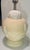 Beige Mid-Twentieth Century Creme and White Ceramic Table Lamp For Sale - Image 8 of 12