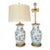 Pair 19th Century Chinese Marbro Famille Rose Porcelain Table Lamps For Sale