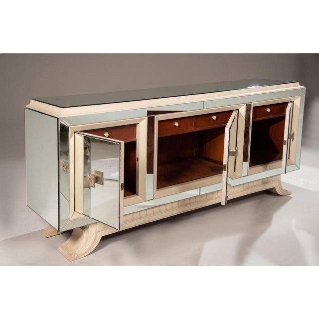 French Art Deco Mirror Sideboard, 1940s For Sale - Image 9 of 18