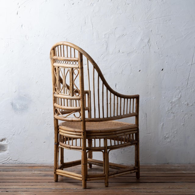 Chinoiserie Brighton Bamboo Chair For Sale - Image 3 of 12